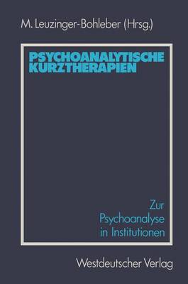 Book cover for Psychoanalytische Kurztherapien