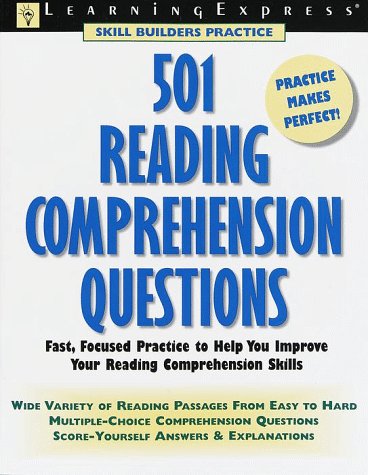 Book cover for 501 Reading Comprehension Questions