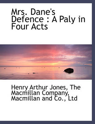 Book cover for Mrs. Dane's Defence