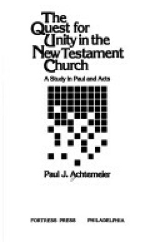 Cover of Quest for Unity in the New Testament Church