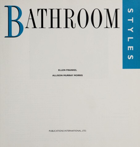 Book cover for Bathroom Styles