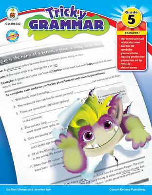 Book cover for Tricky Grammar, Grade 5