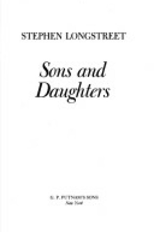 Cover of Sons and Daughters