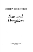 Book cover for Sons and Daughters