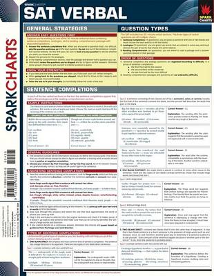 Cover of SAT Verbal (Sparkcharts)