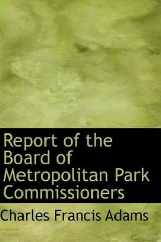 Cover of Report of the Board of Metropolitan Park Commissioners