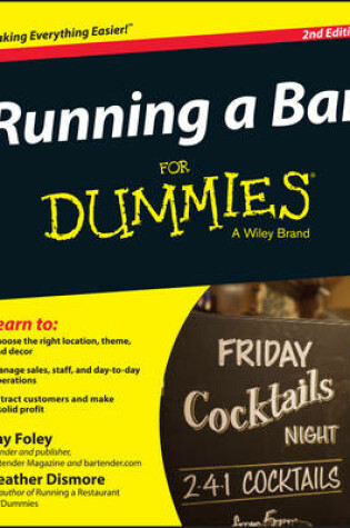 Cover of Running a Bar For Dummies