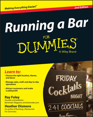 Cover of Running a Bar For Dummies