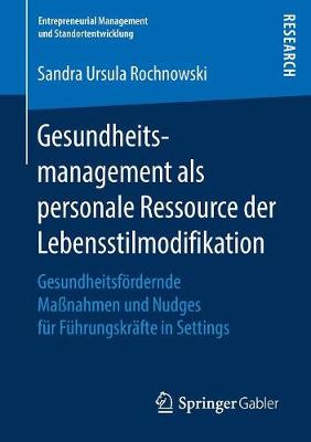 Book cover for Gesundheitsmanagement als personale Ressource der Lebensstilmodifikation