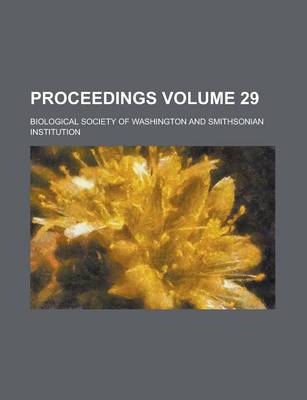 Book cover for Proceedings Volume 29