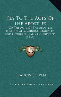 Book cover for Key to the Acts of the Apostles