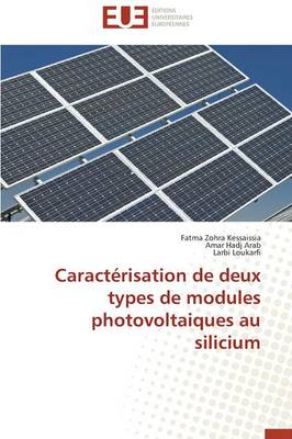 Book cover for Caract risation de Deux Types de Modules Photovoltaiques Au Silicium