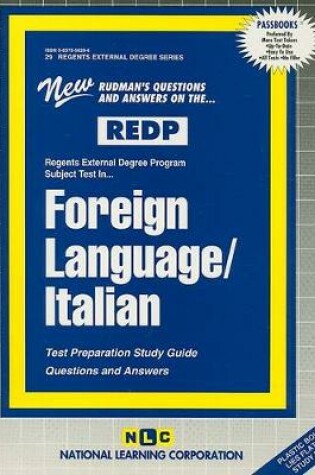 Cover of FOREIGN LANGUAGE/ITALIAN