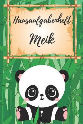 Book cover for Hausaufgabenheft Meik