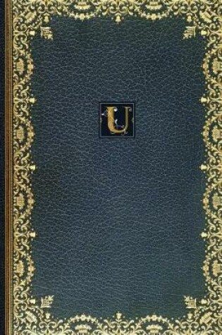 Cover of Golden Teal Monogram U 2018 Planner Diary