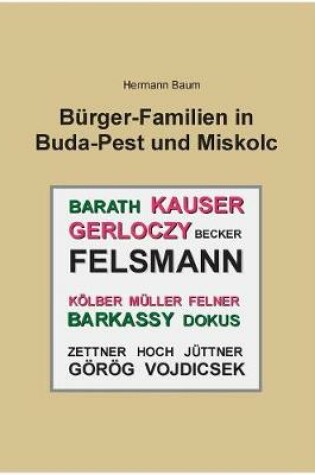 Cover of Brger-Familien in Buda-Pest Und Miskolc