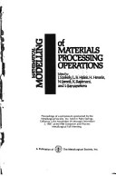 Book cover for Mathematical Modelling of Materials Processing Operations