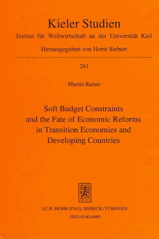 Cover of Soft Budg Const Fate Econ Ref CB