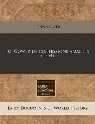 Book cover for IO. Gower de Confessione Amantis (1554)