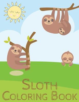 Book cover for Sloth coloring book