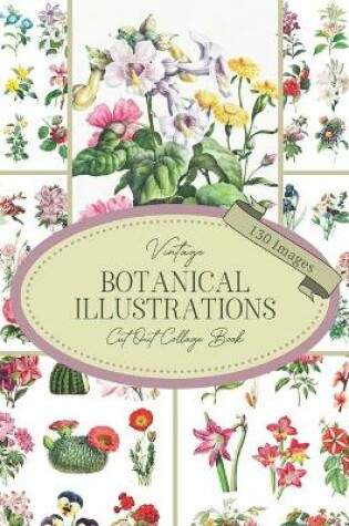 Cover of Vintage Botanical Illustrations Cut Out Collage Book