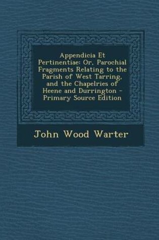 Cover of Appendicia Et Pertinentiae