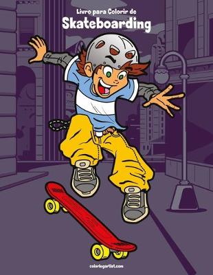 Book cover for Livro para Colorir de Skateboarding