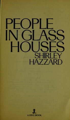 Book cover for People in Glass House