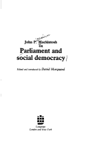 Book cover for On Parliament and Social Democracy