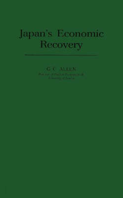 Book cover for Japan's Economic Recovery