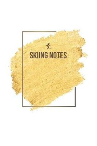 Cover of Skiing Notebook - Skiing Journal - Skiing Diary - Gift for Skier