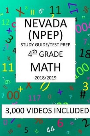 Cover of 4th Grade NEVADA NPEP, 2019 MATH, Test Prep