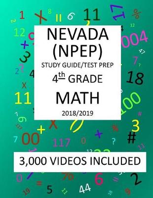 Book cover for 4th Grade NEVADA NPEP, 2019 MATH, Test Prep