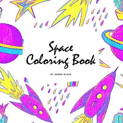 Book cover for Space Coloring Book for Children (8.5x8.5 Coloring Book / Activity Book)