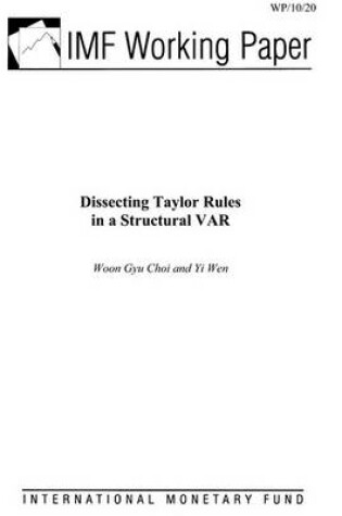 Cover of Dissecting Taylor Rules in a Structural Var