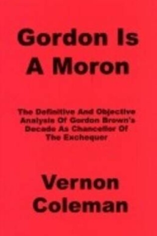 Cover of Gordon is a Moron