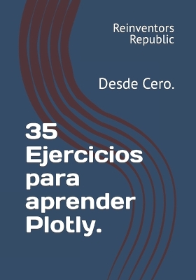 Book cover for 35 Ejercicios para aprender Plotly.