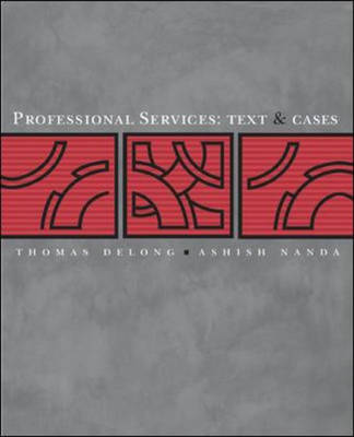 Book cover for Professional Services: Text and Cases