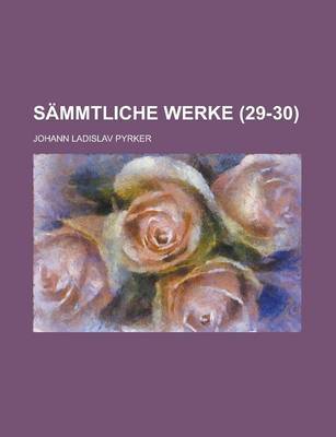 Book cover for Sammtliche Werke (29-30 )