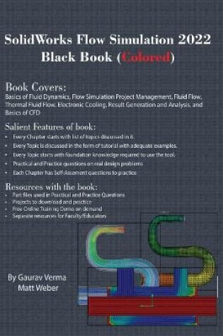Cover of SolidWorks Flow Simulation 2022 Black Book (Colored)