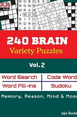 Cover of 240 BRAIN Variety Puzzles; Vol. 2