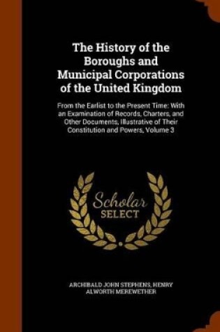 Cover of The History of the Boroughs and Municipal Corporations of the United Kingdom