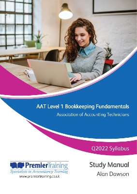 Book cover for AAT Level 1 Bookkeeping Fundamentals - Study Manual