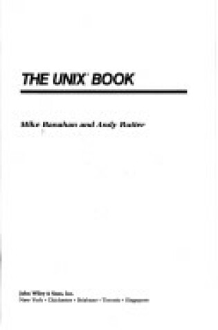 Cover of Banahan Unix