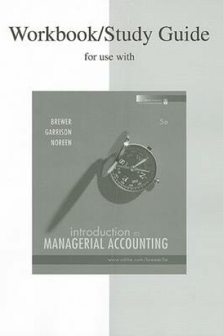 Cover of Study Guide/Workbook to Accompany Intro to Managerial Accounting