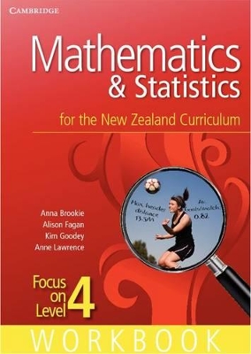 Book cover for Mathematics and Statistics for the New Zealand Curriculum Focus on Level 4 Workbook