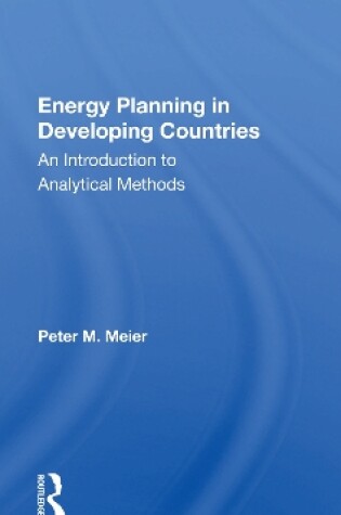 Cover of Energy Planning In Developing Countries