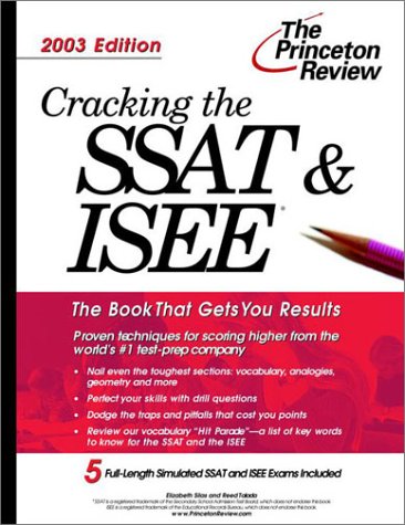 Book cover for Cracking Ssat/Isee 2003