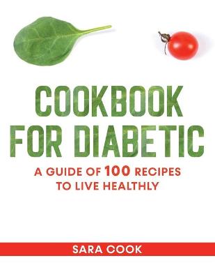 Book cover for cookbook for diabetic