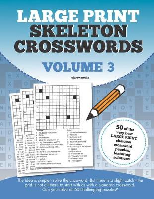 Book cover for Large Print Skeleton Crosswords Volume 3